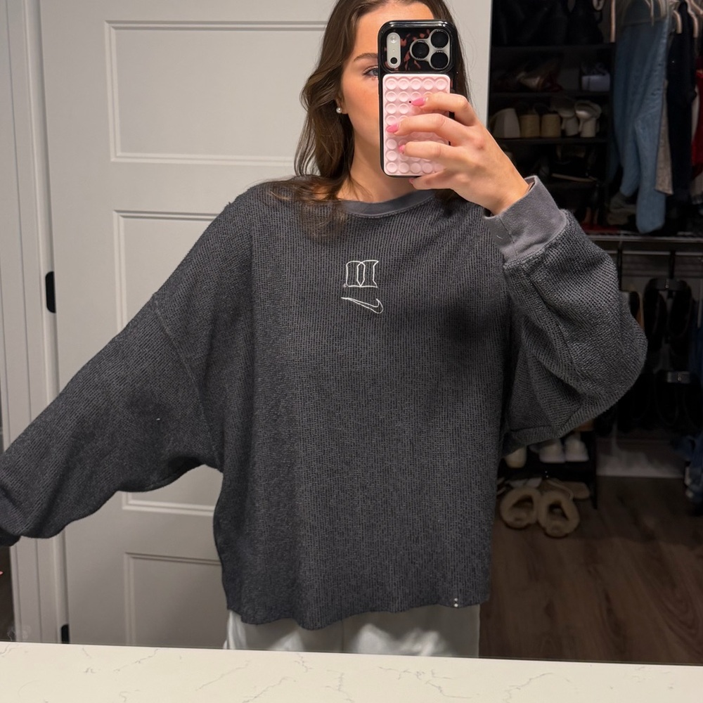 Nike Charcoal Gray Duke Crewneck